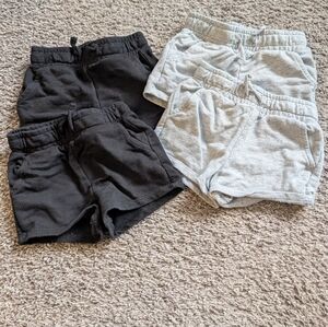 Cat & Jack Black and Gray Kids Shorts Set